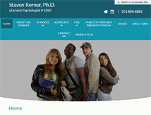 Tablet Screenshot of drkorner.com